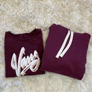 Bundle of 2!•Vans Med Tee•Hoodie Sz S